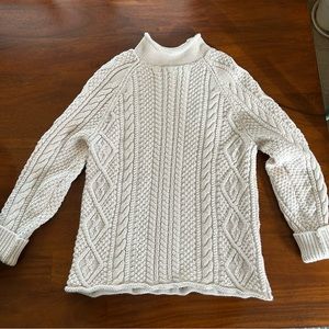 JCrew Men’s Small Cable Knit Mockneck Sweater